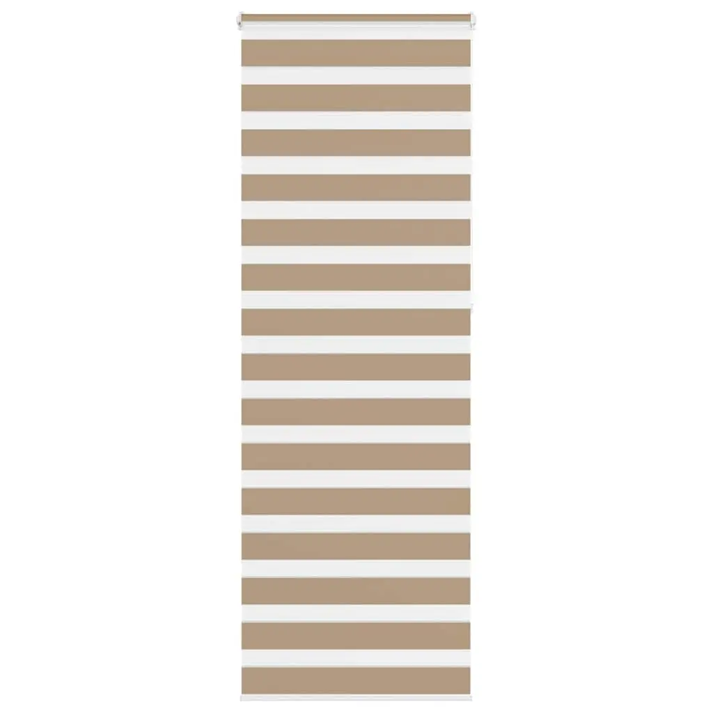 vidaXL Sebragardin sandbrun 75x230 cm stoff bredde 70,9 cm polyester