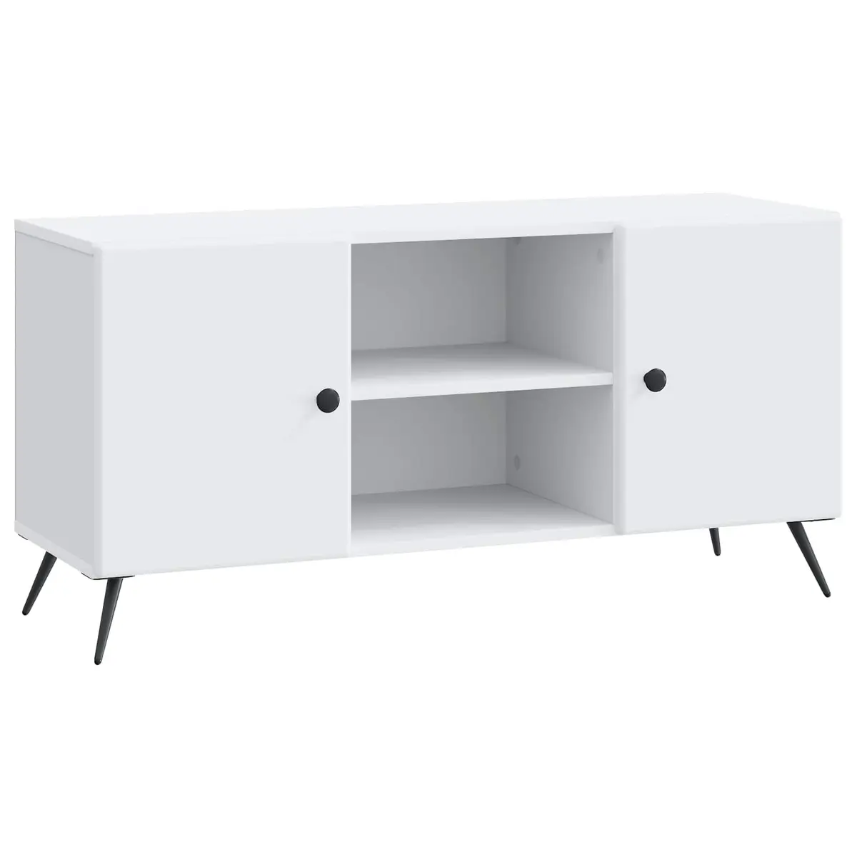 vidaXL TV-skap Hvit 102 x 34,5 x 50 cm Konstruert tre