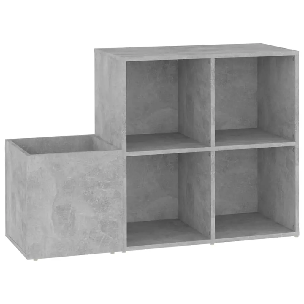 vidaXL Skoskap for gang betonggrå 105x35,5x70 cm konstruert tre