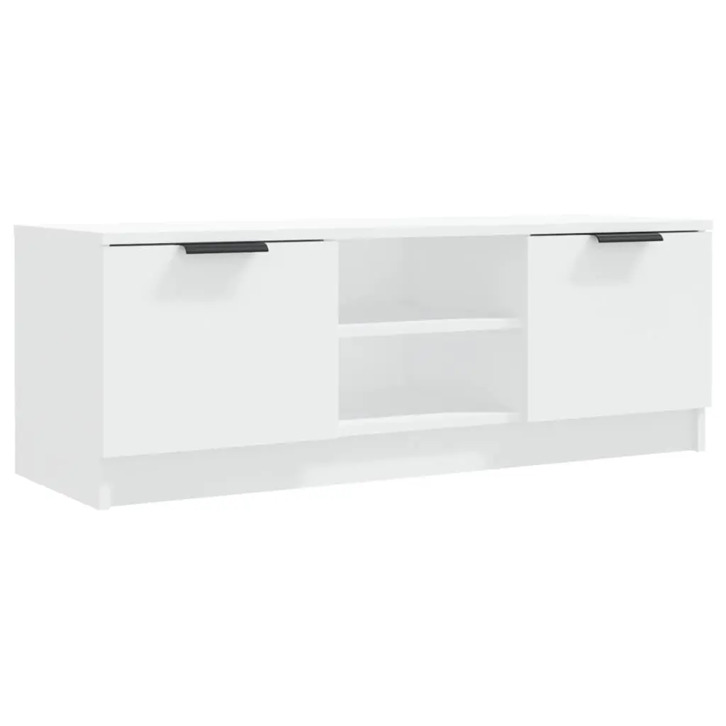 vidaXL TV-benk hvit 102x35x36,5 cm konstruert tre