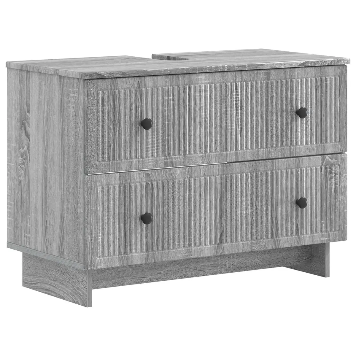 vidaXL Baderomsvaskeskap EDE Grå Sonoma 82 x 41 x 59 cm Konstruert tre