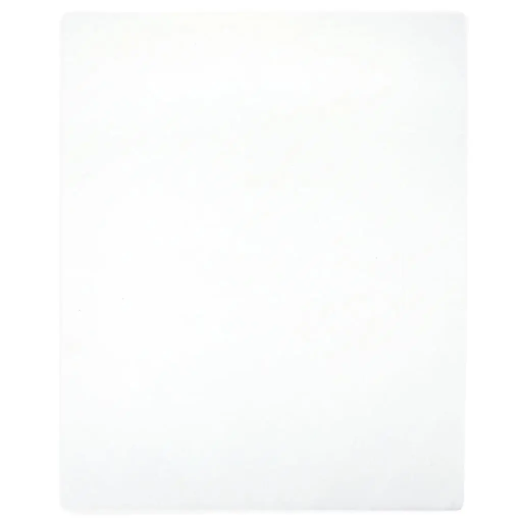 vidaXL Jerseylaken hvit 90x200 cm bomull