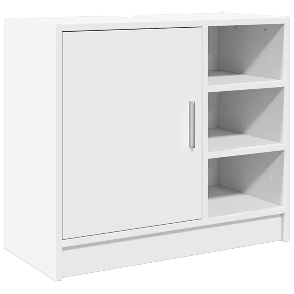 vidaXL Servantskap hvit 63x29x55 cm konstruert tre