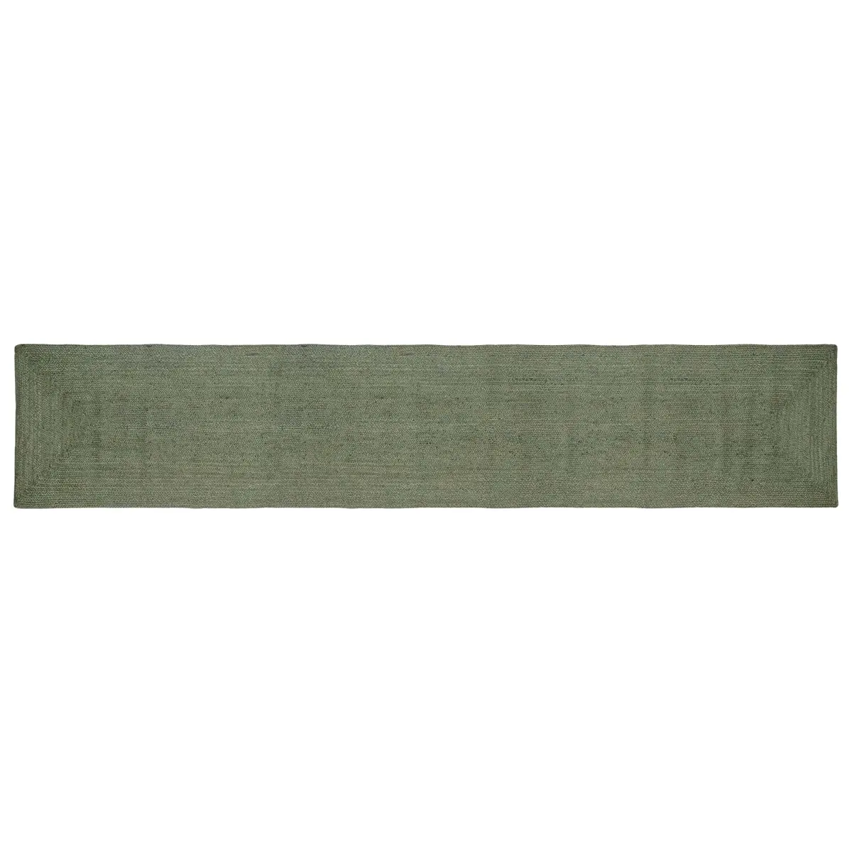 vidaXL Områdeteppet Olivengrønn 80 x 400 cm Jute