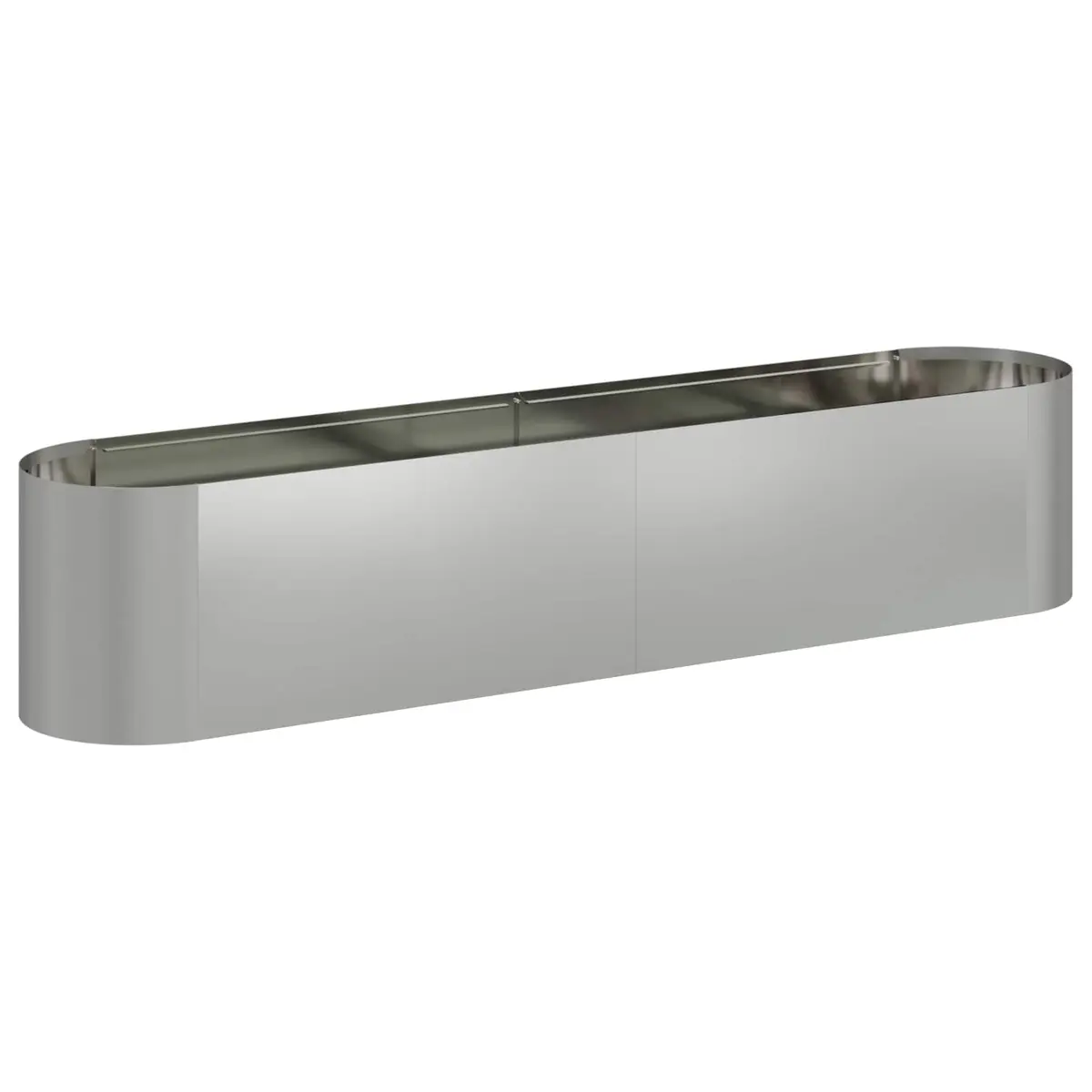 vidaXL Hevet Hagebed Galvanisert stål 200 x 40 x 40 cm