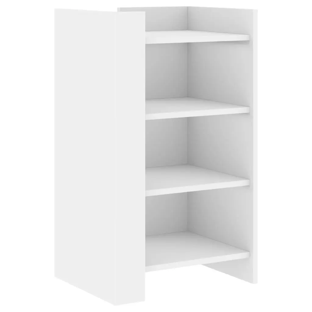 vidaXL Skjenk hvit 45x35x75 cm konstruert tre