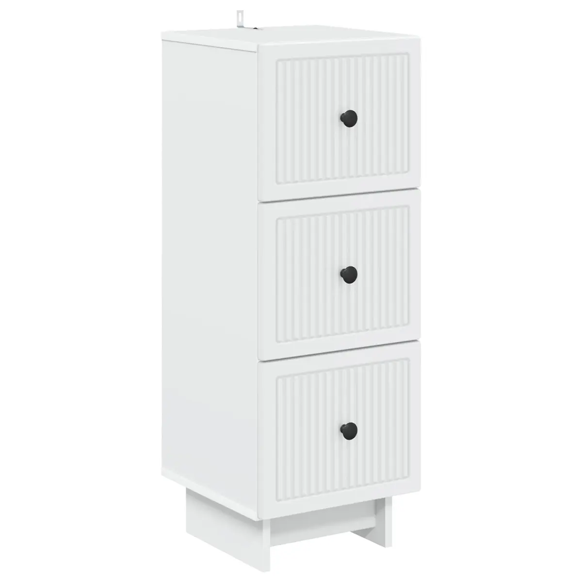 vidaXL Skuffeskap Hvit 33 x 34,5 x 90 cm Konstruert tre