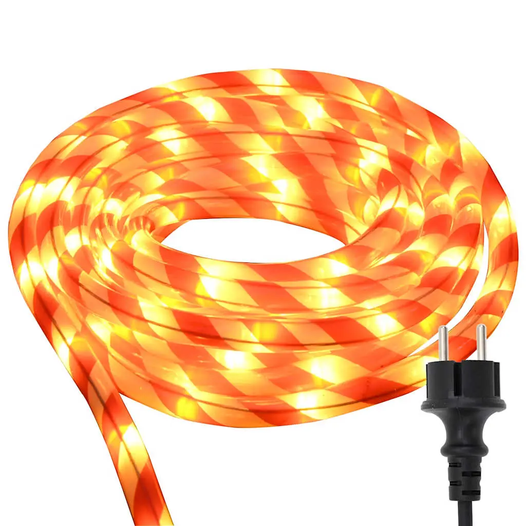 vidaXL Lyskabel med tauslys Varmhvit 100 m PVC