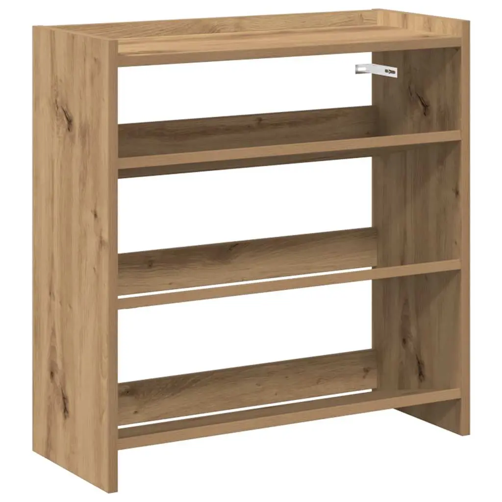 vidaXL Skohylle artisan eik 60x25x62 cm konstruert tre