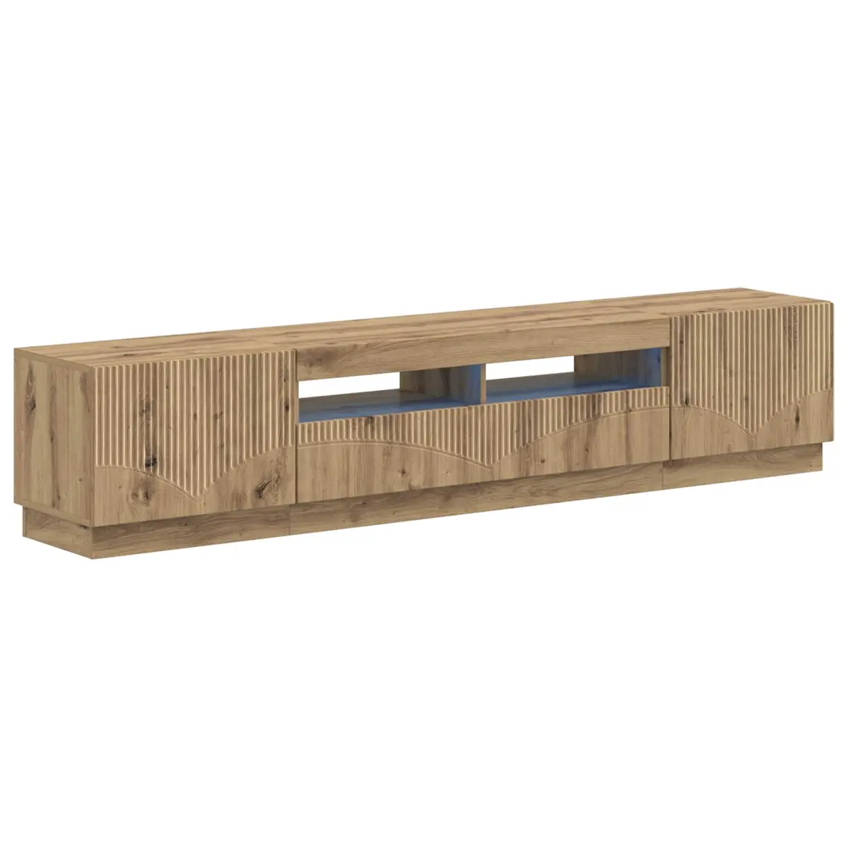 vidaXL 5-delt LED TV-skap Artisan eik Konstruert tre