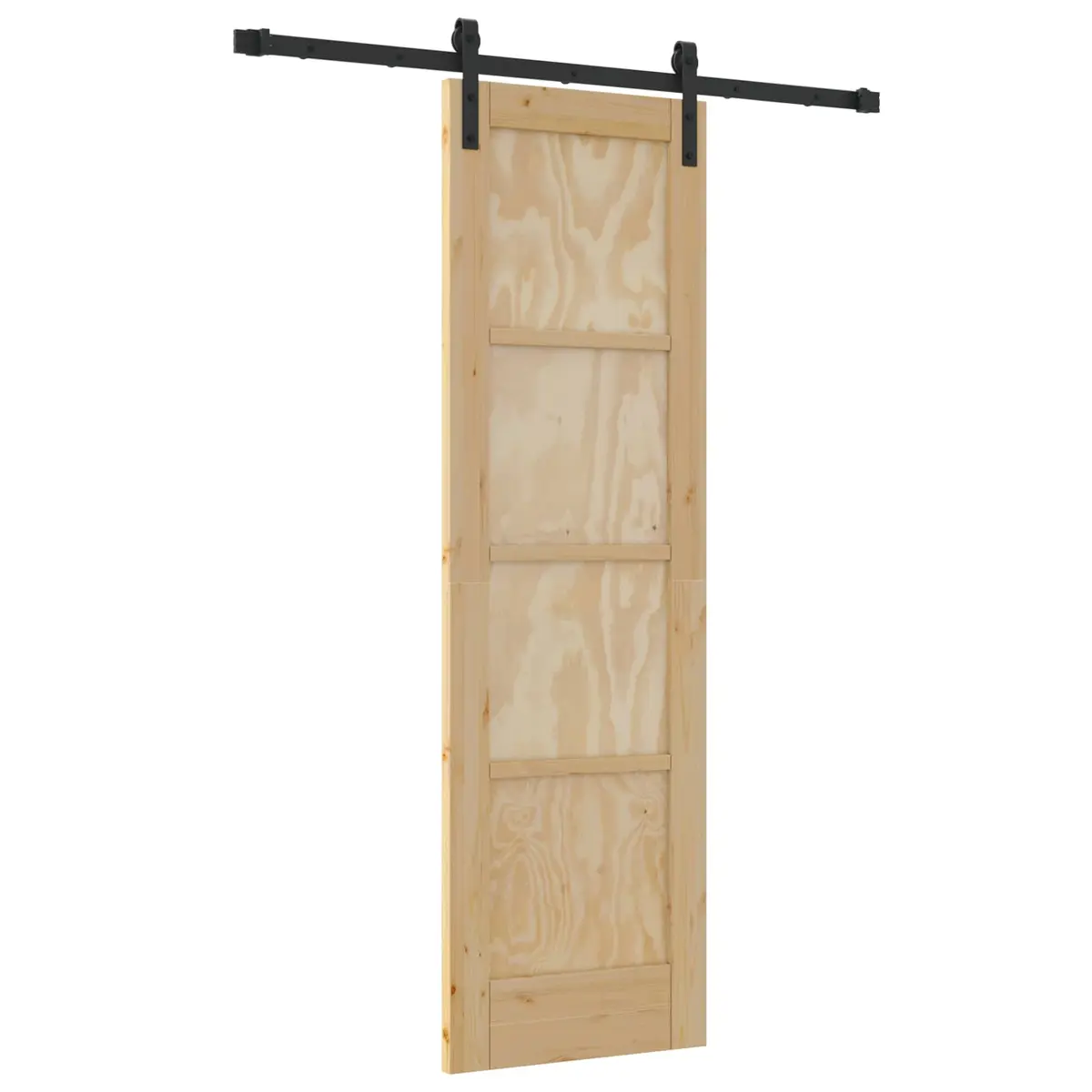 vidaXL Skyvedør Naturlig 61 x 198,5 cm Heltre furu