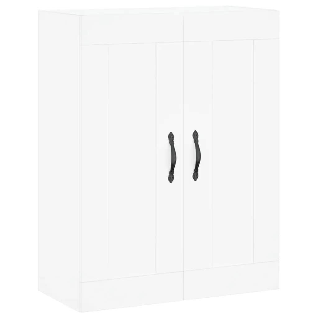 vidaXL Veggmontert skap hvit 69,5x34x90 cm konstruert tre