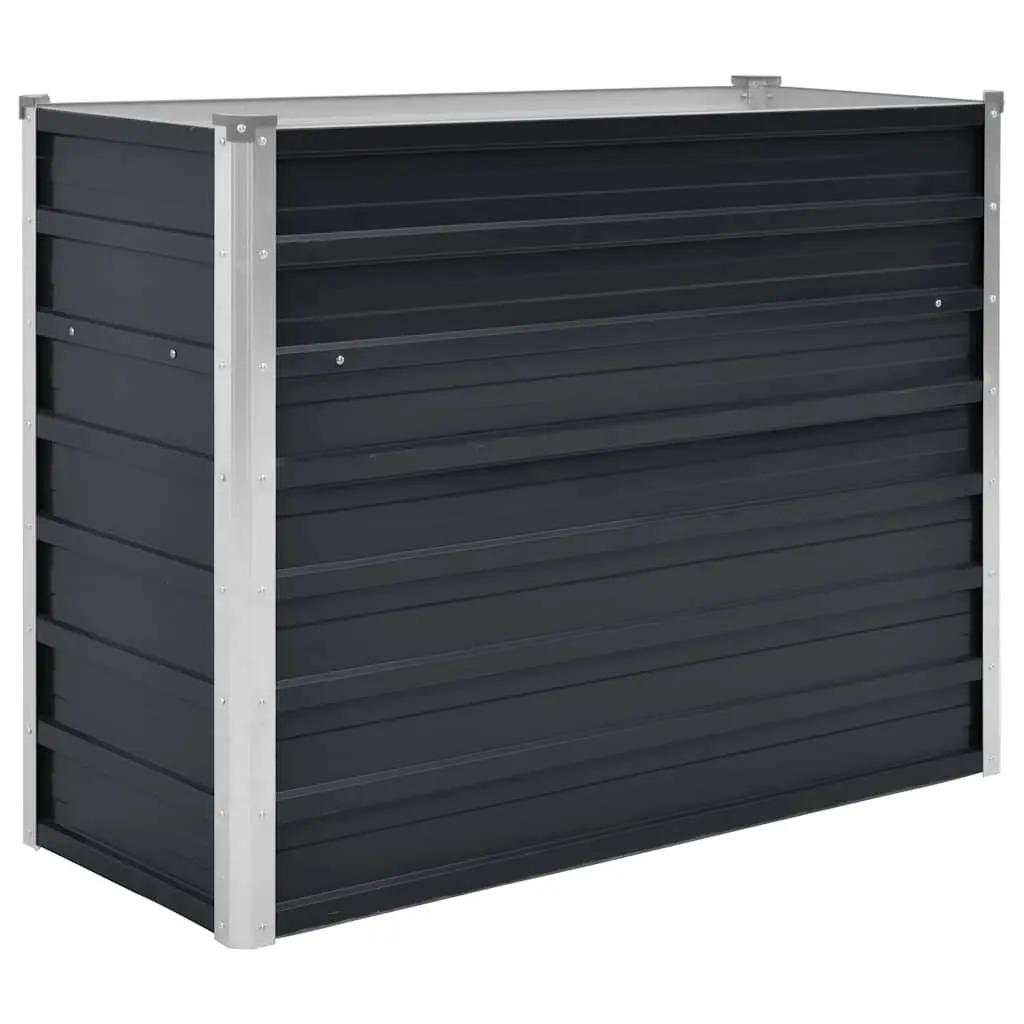 vidaXL Høybed antrasitt 100x40x77 cm galvanisert stål