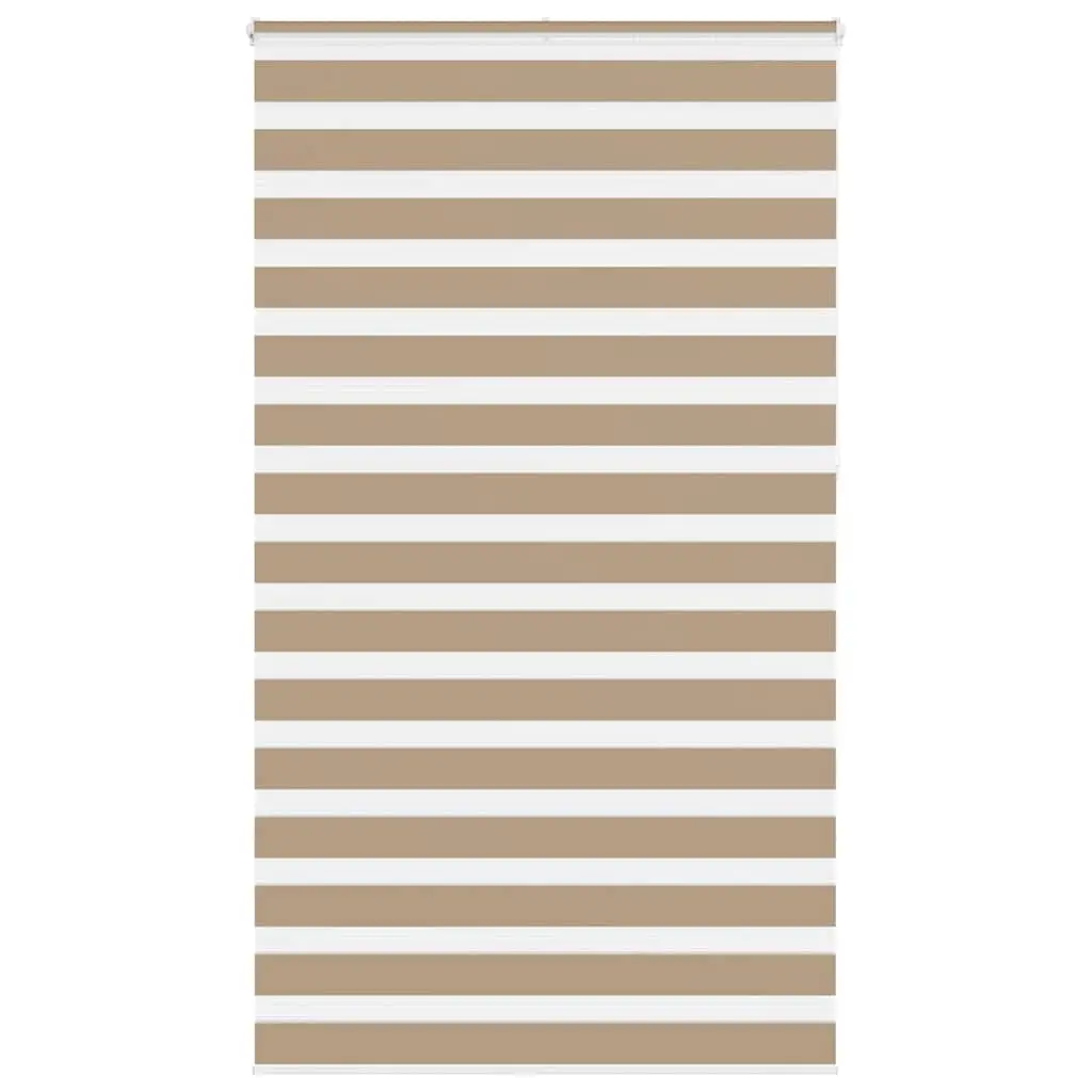 vidaXL Sebragardin sandbrun 130x230 cm stoff bredde 125,9 cm polyester