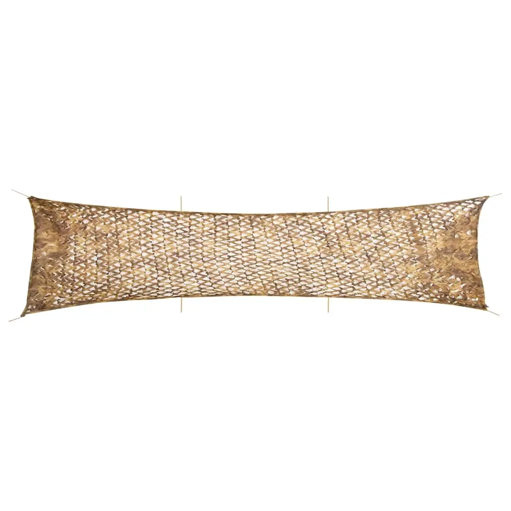 vidaXL Kamuflasjenett med oppbevaringspose 613x138 cm sand