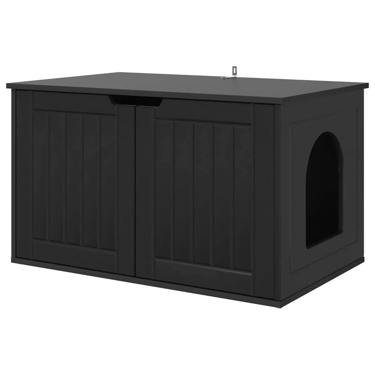 vidaXL Katt Hus Svart 85 x 55 x 50,5 cm Konstruert tre