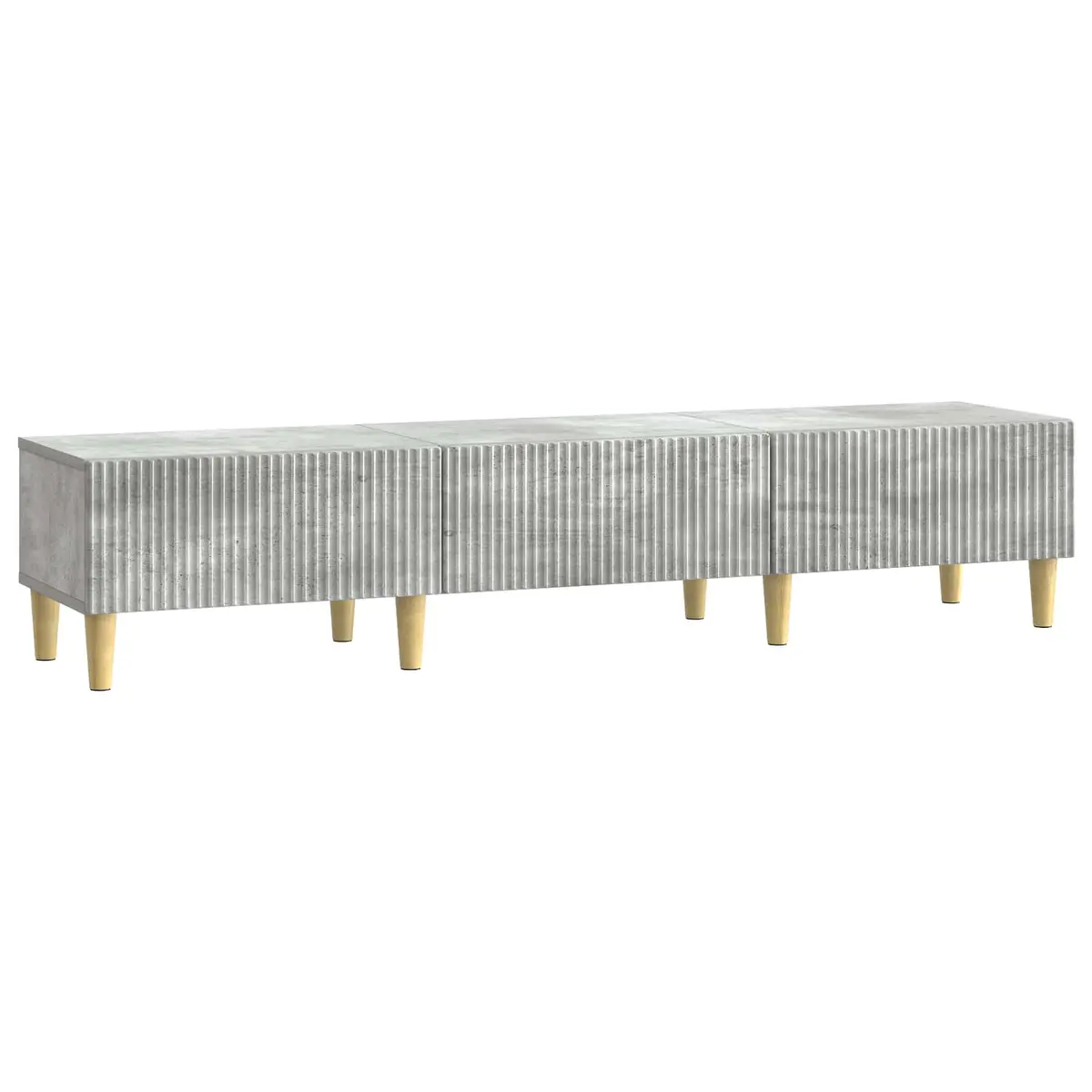 vidaXL TV-skap med skuff Betonggrå 147 x 34,5 x 30 cm Konstruert tre