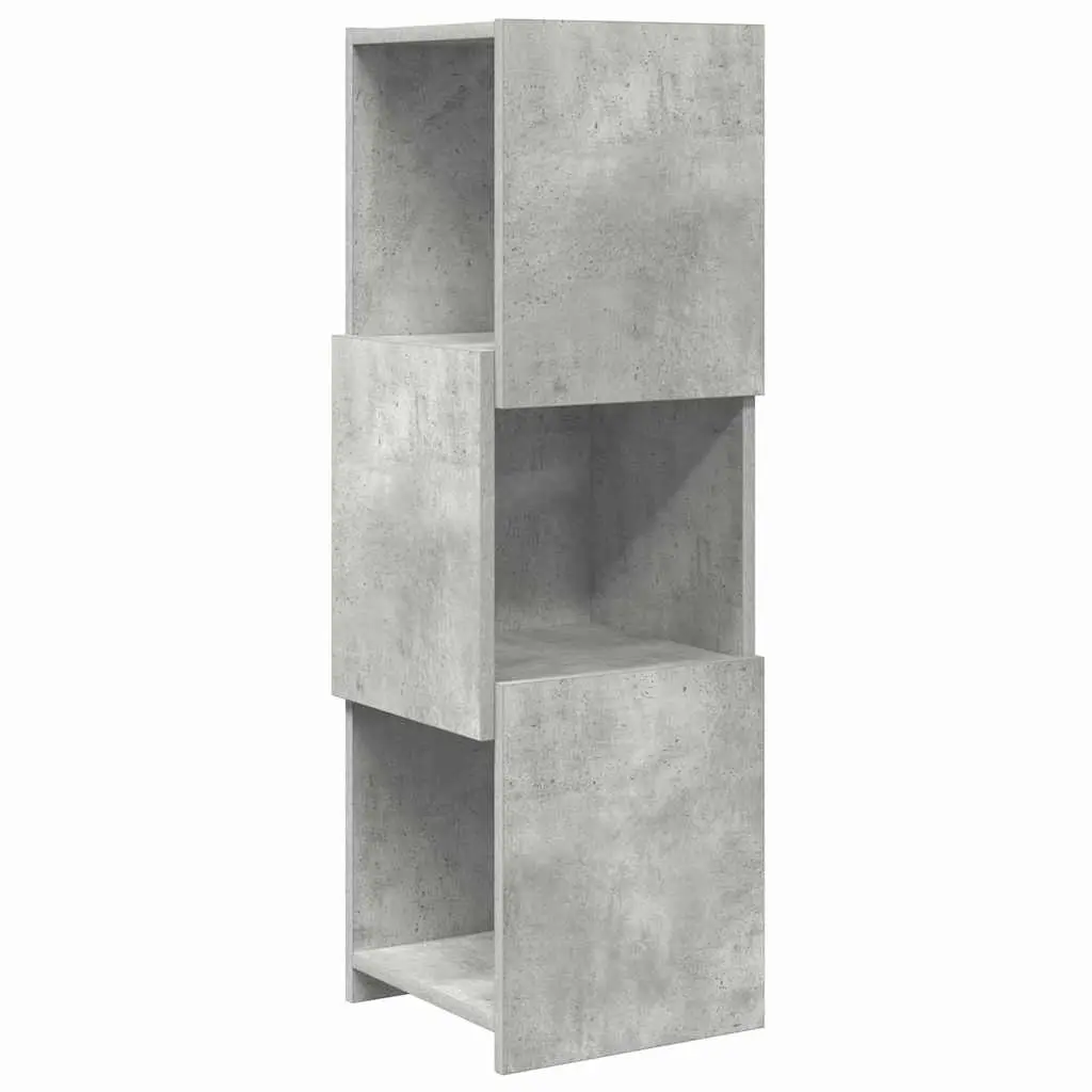 vidaXL Hjørneskap 30,5x30x95cm Konstruert tre Betonggrå
