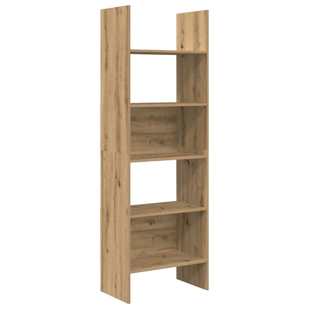 vidaXL Bokskap 5 nivåer 60 x 35 x 180 cm Konstruert tre Artisan Eik