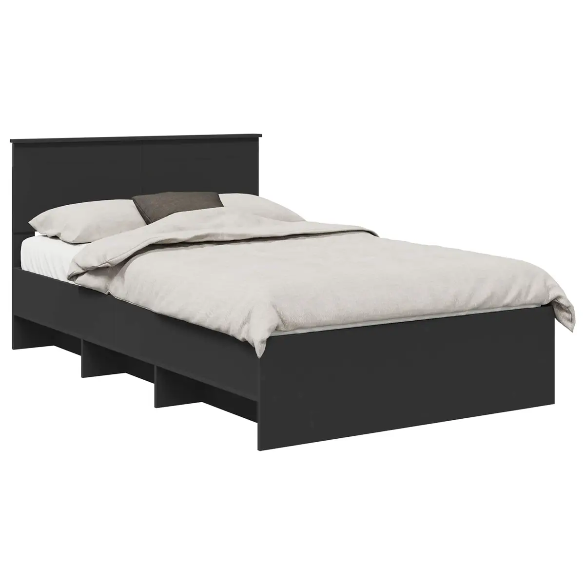 vidaXL Sengestamme Svart 120 x 190 cm Konstruert tre