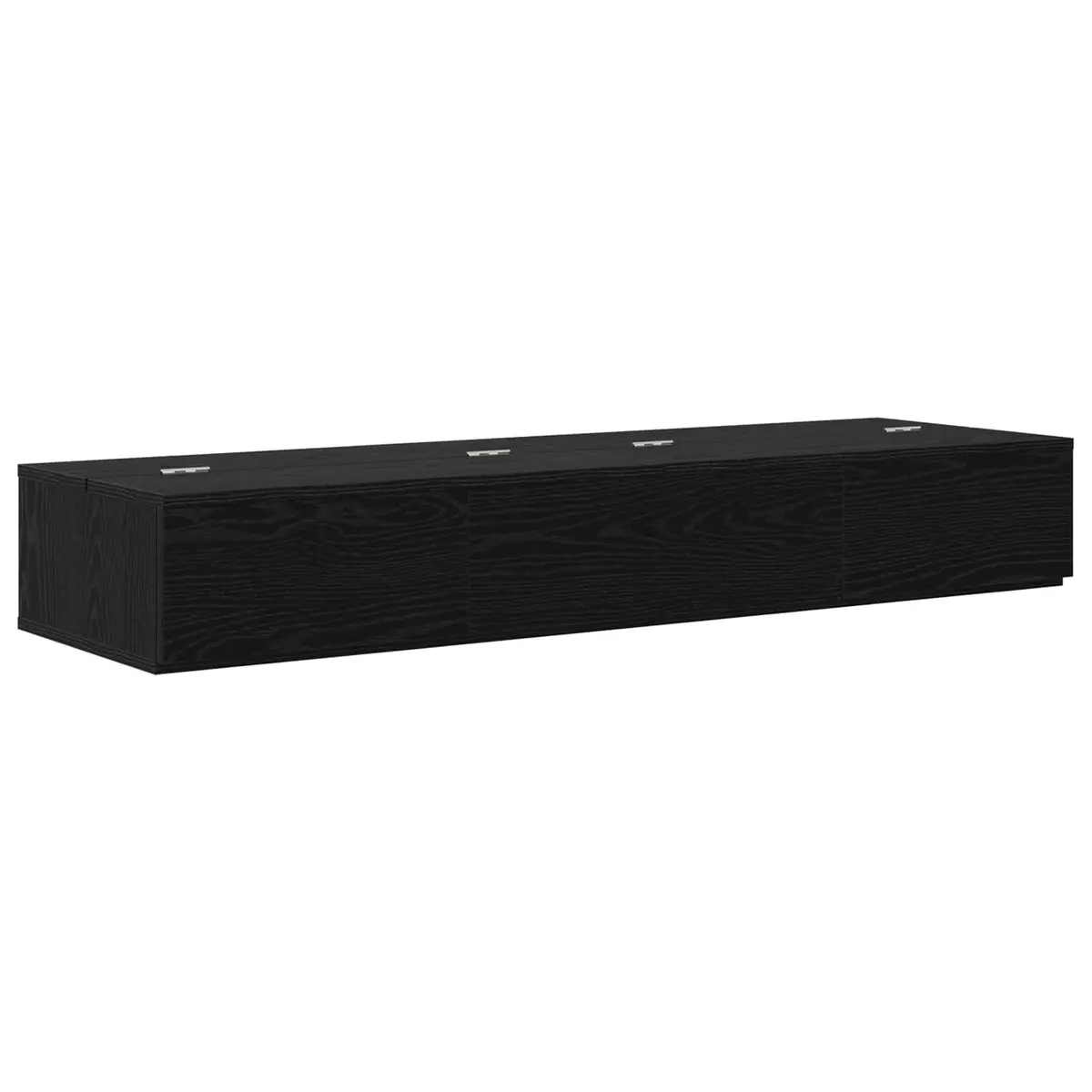 vidaXL Studiobord Svart eik 110 x 40 x 19,5 cm Konstruert tre