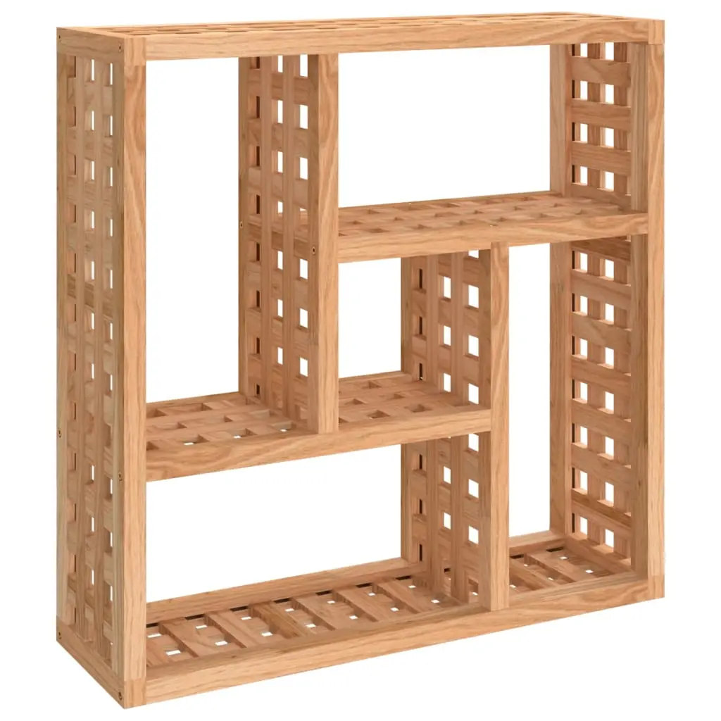vidaXL Vegghylle 49x15x49 cm heltre valnøtt