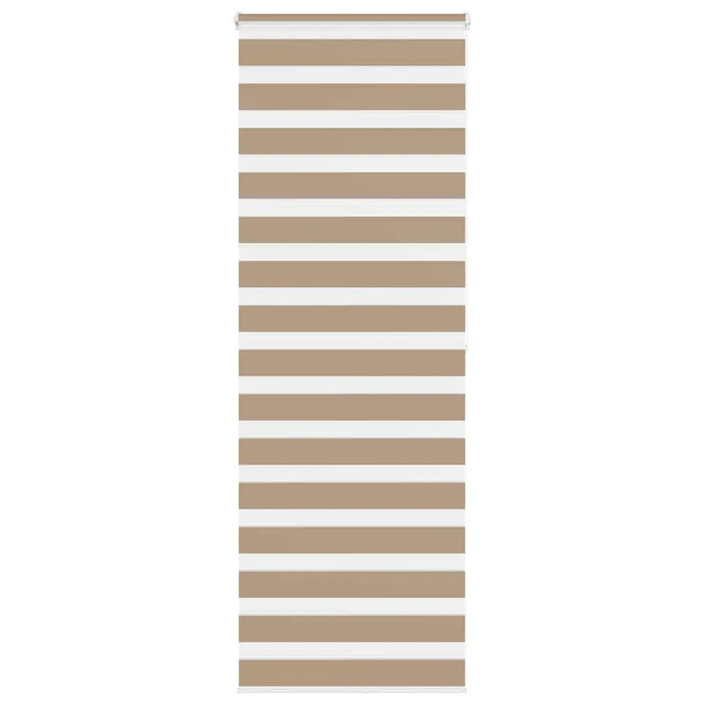 vidaXL Sebragardin sandbrun 90x200 cm stoff bredde 85,9 cm polyester