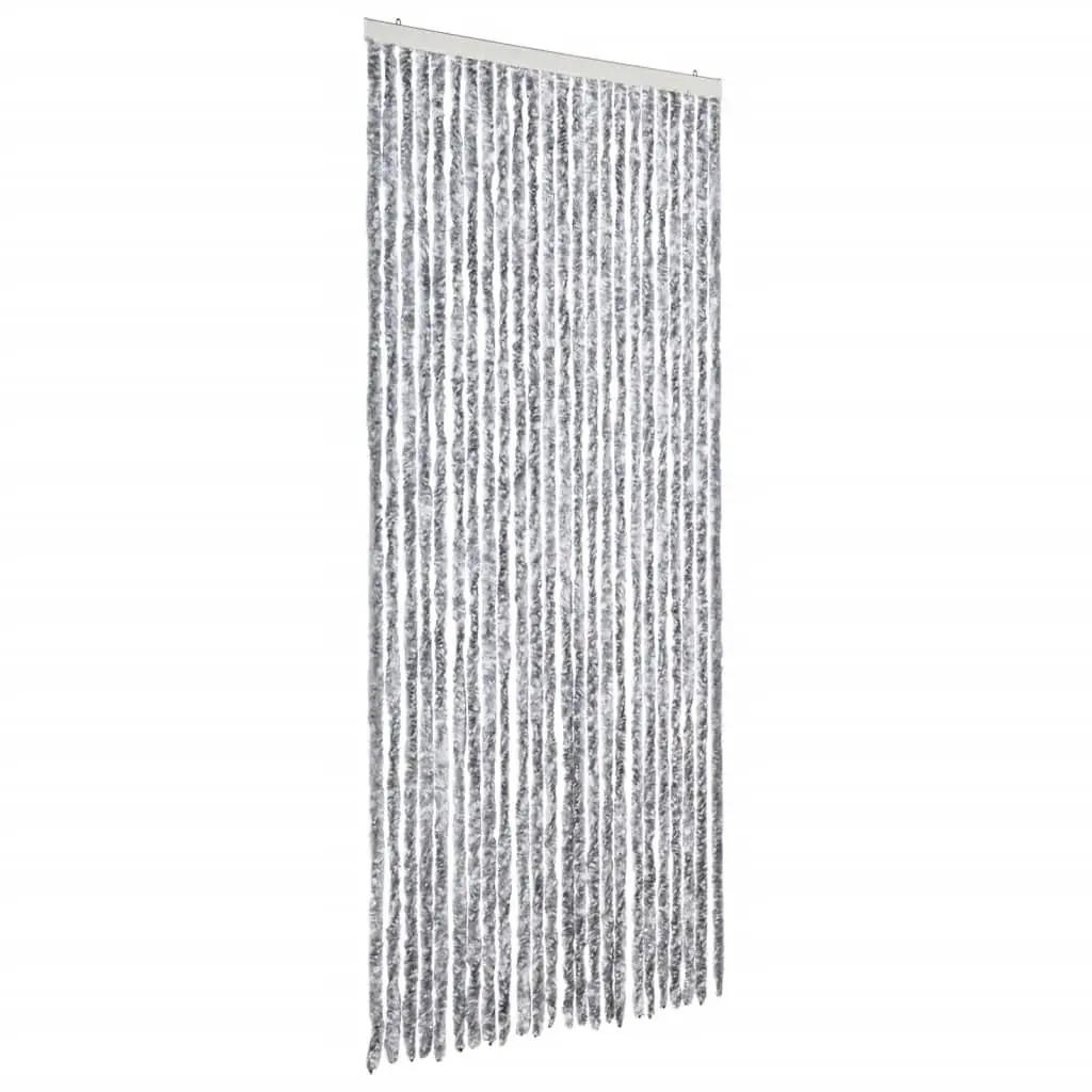 vidaXL Insektgardin 100x220 cm hvit og grå