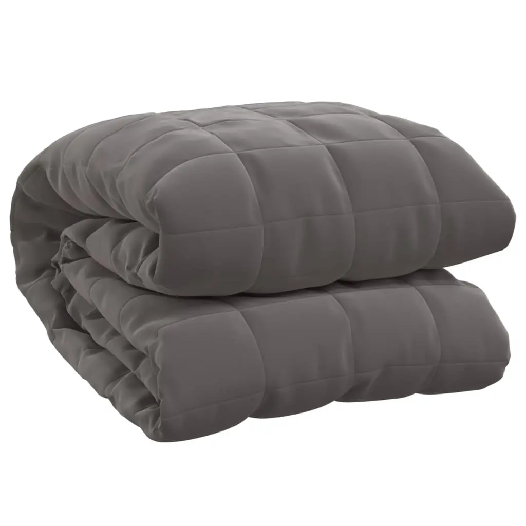 vidaXL Vektdyne grå 220x230 cm 11 kg stoff