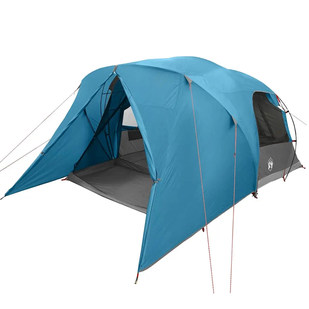 vidaXL Dome Telt 4-Personer med tak med lagring Blå 455 x 252 x 178 cm