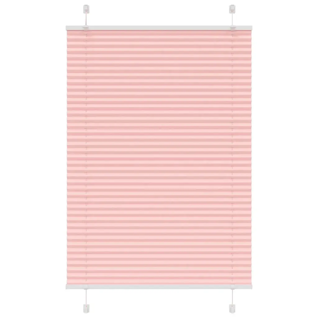 vidaXL plisségardin Rosa 90x100 cm Stoff Bredde 89,4 cm Polyester
