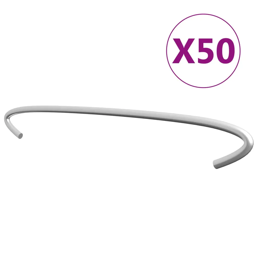 vidaXL Kroker til gabion 50 stk galvanisert stål 40 cm