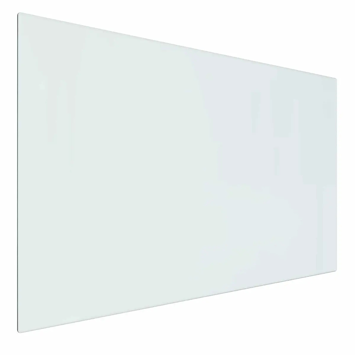 vidaXL Peisglassplate Gjennomsiktig 80 x 50 cm Glass