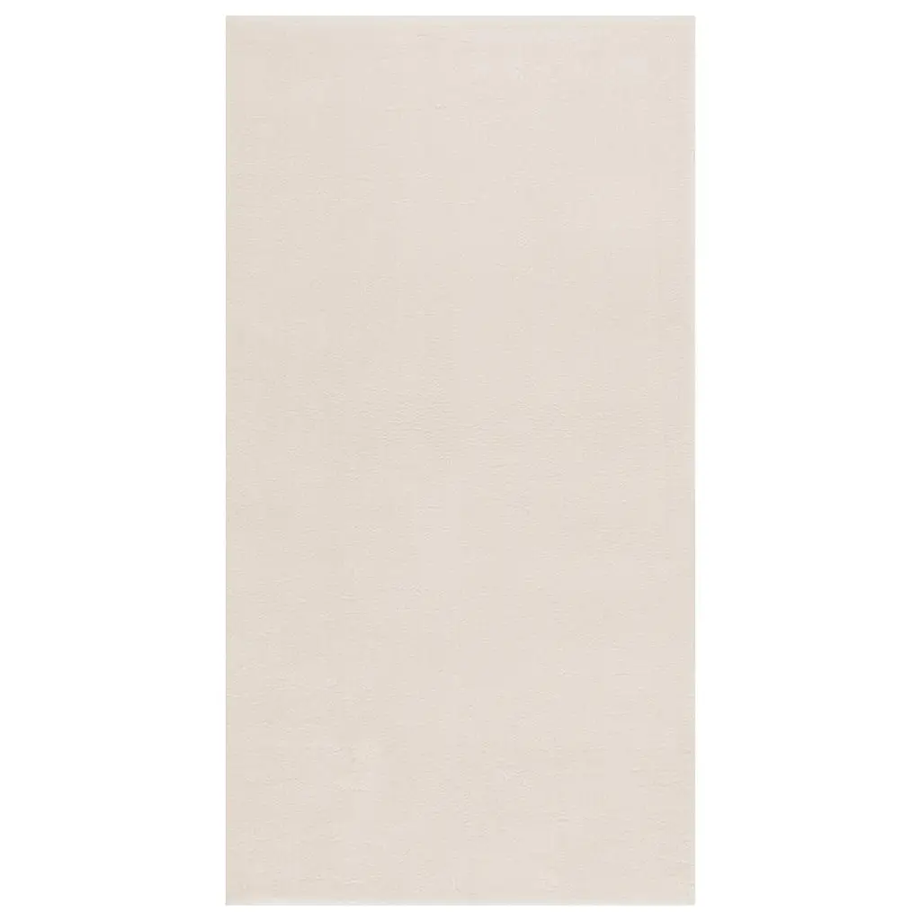 vidaXL Shaggy-teppe kremhvit 120x183 cm polyester