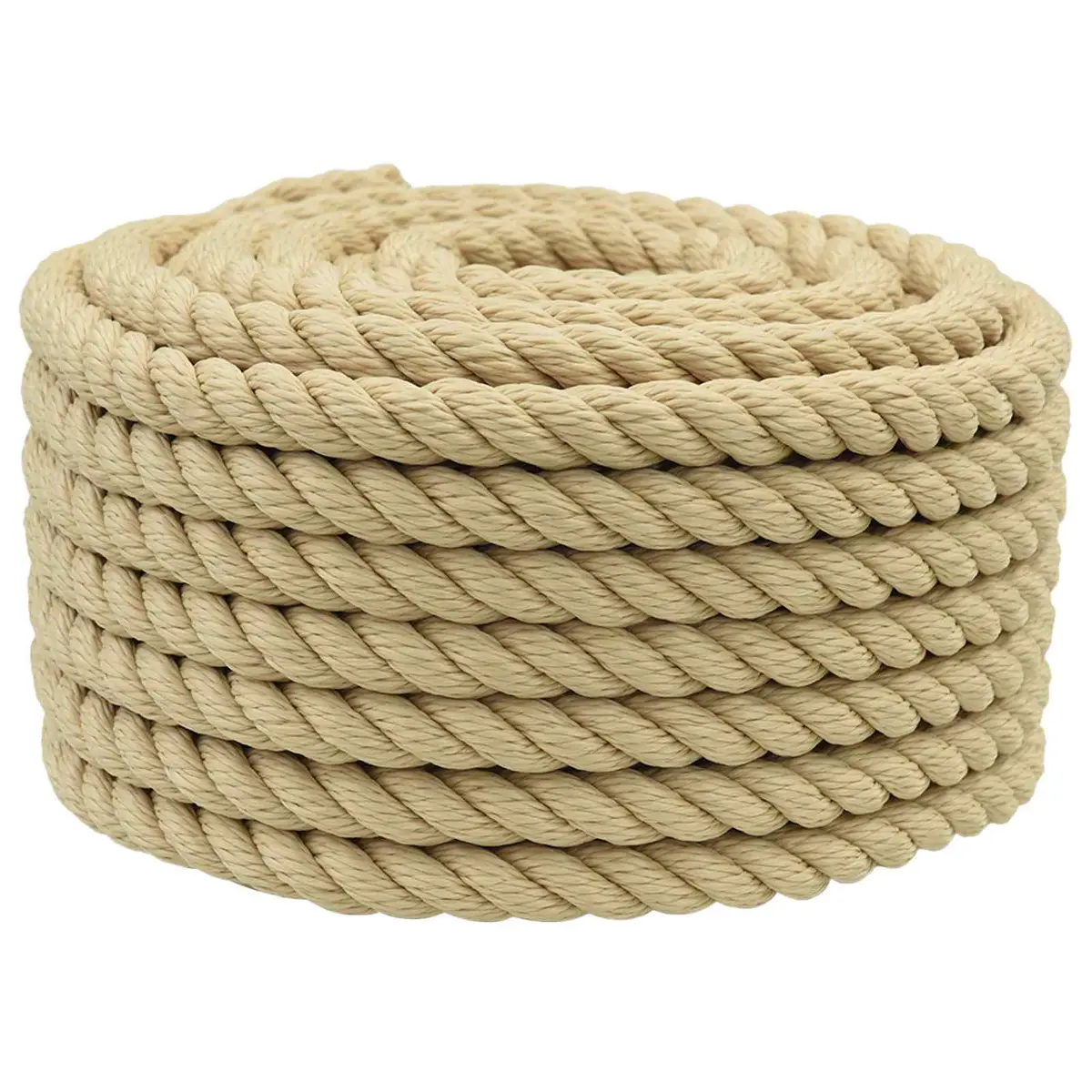 vidaXL Båtsnor 2 mm 50 m Naturlig