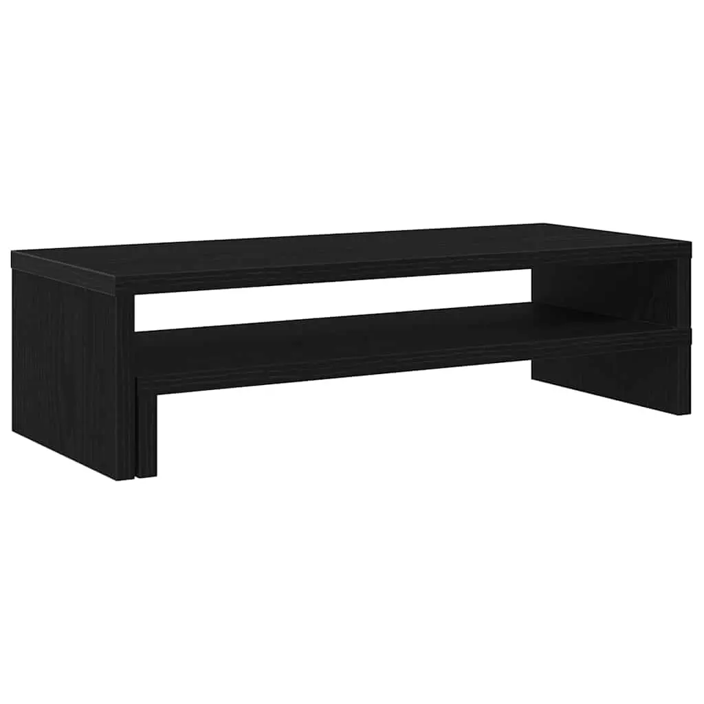 vidaXL Skjermstativ svart eik 54x22x15 cm konstruert tre