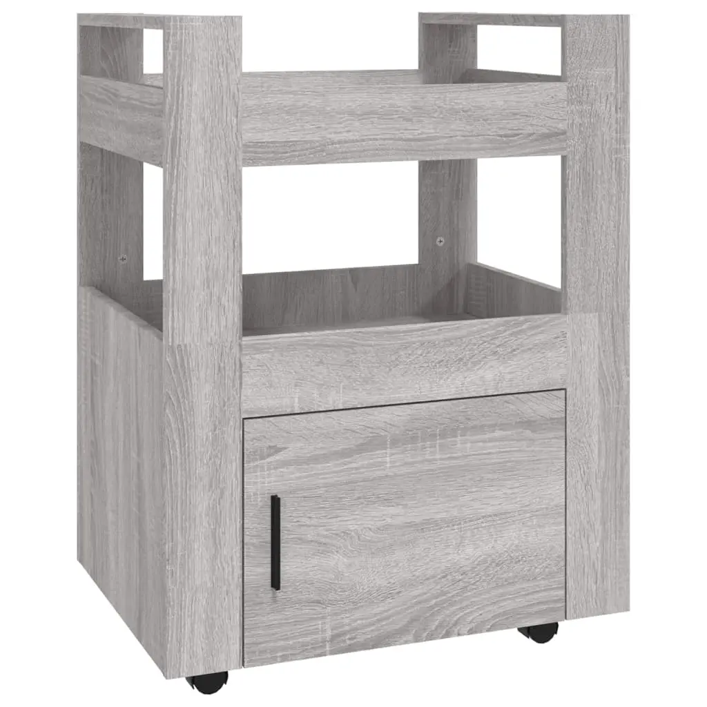 vidaXL Kjøkkentralle grå sonoma 60x45x80 cm konstruert tre