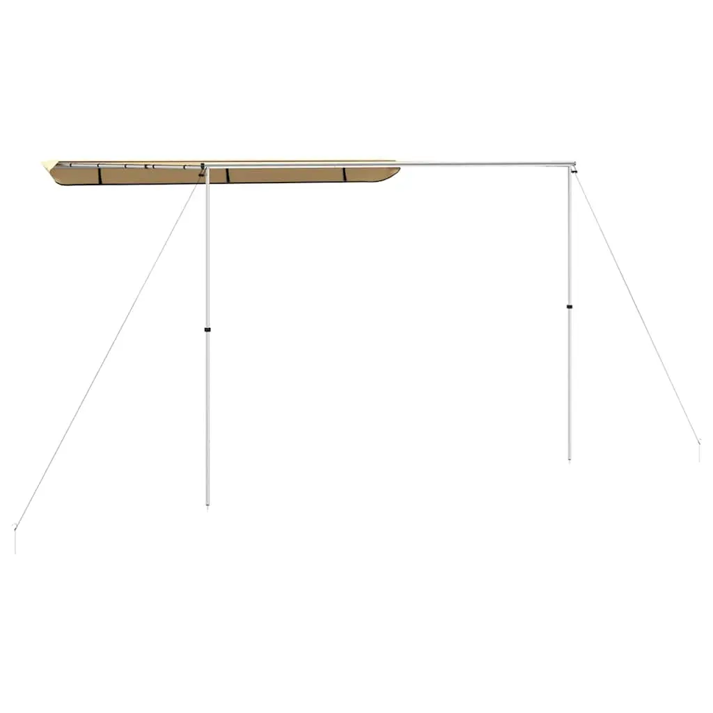 vidaXL Markise til bobil og campingvogn 4x2,5x2,15 m beige