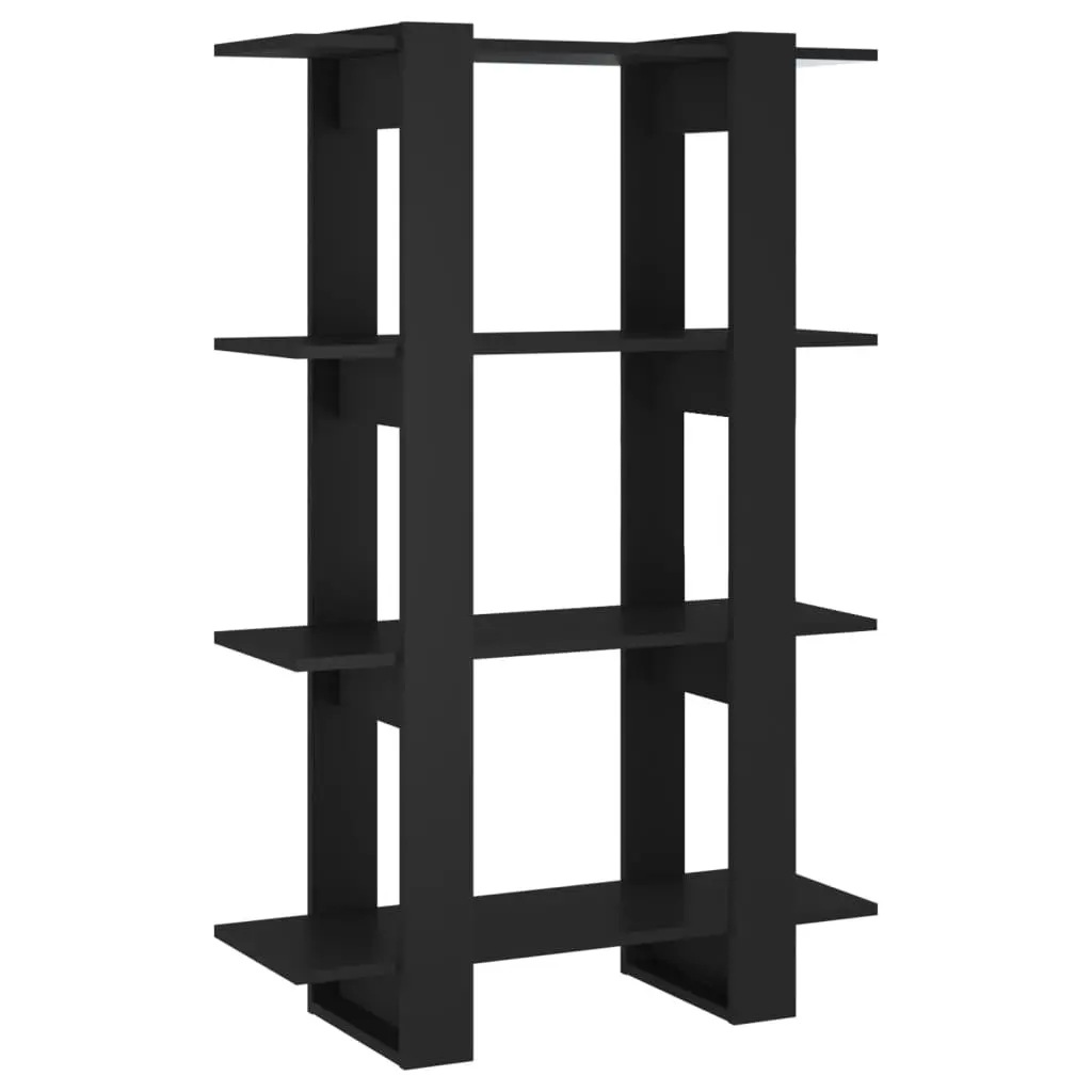 vidaXL Bokhylle/romdeler svart 80x30x123,5 cm