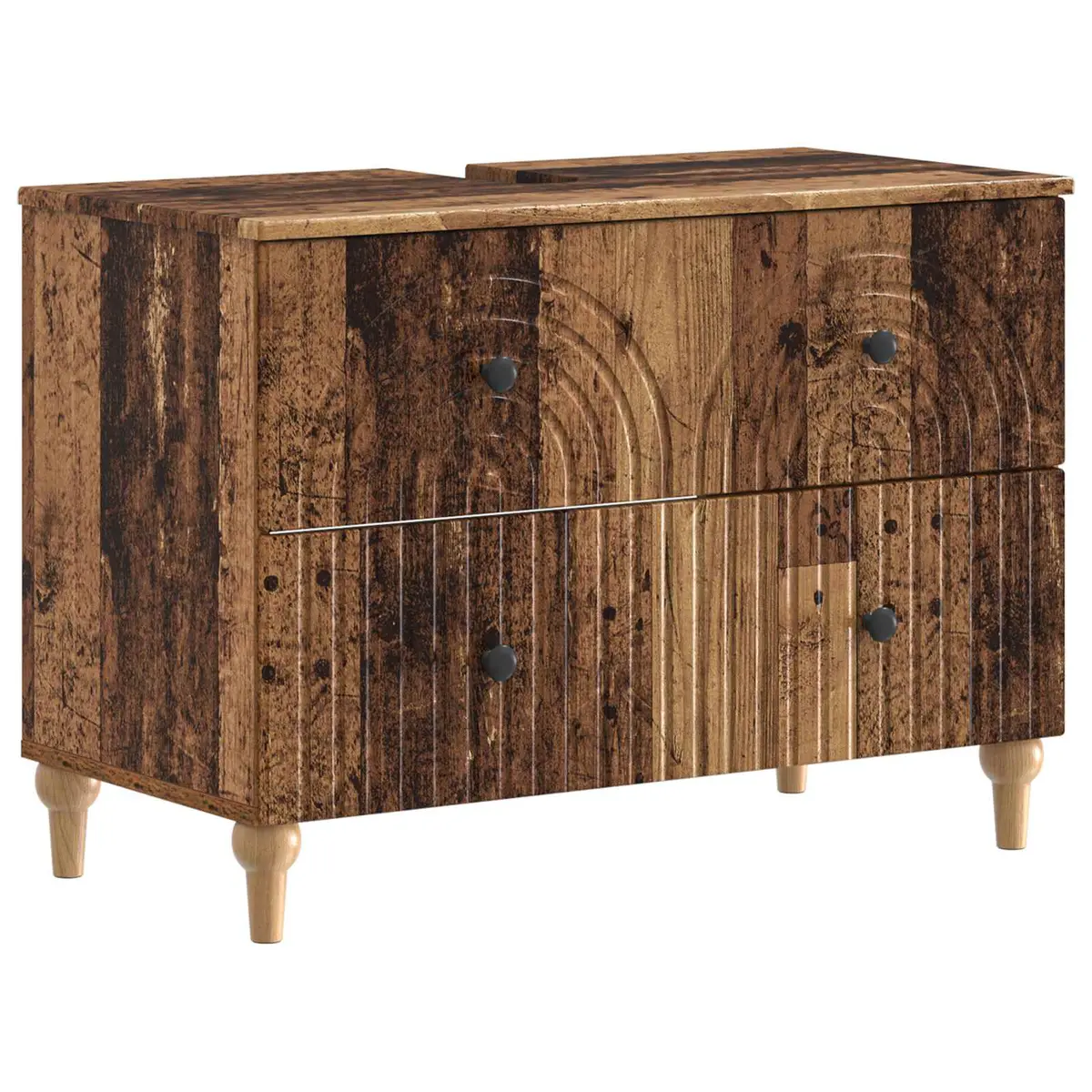 vidaXL Baderomsvaskeskap ALKMAAR Gammelt tre 82 x 41 x 59 cm