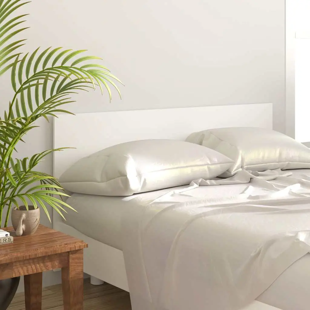 vidaXL Sengegavl hvit 160x1,5x80 cm konstruert tre