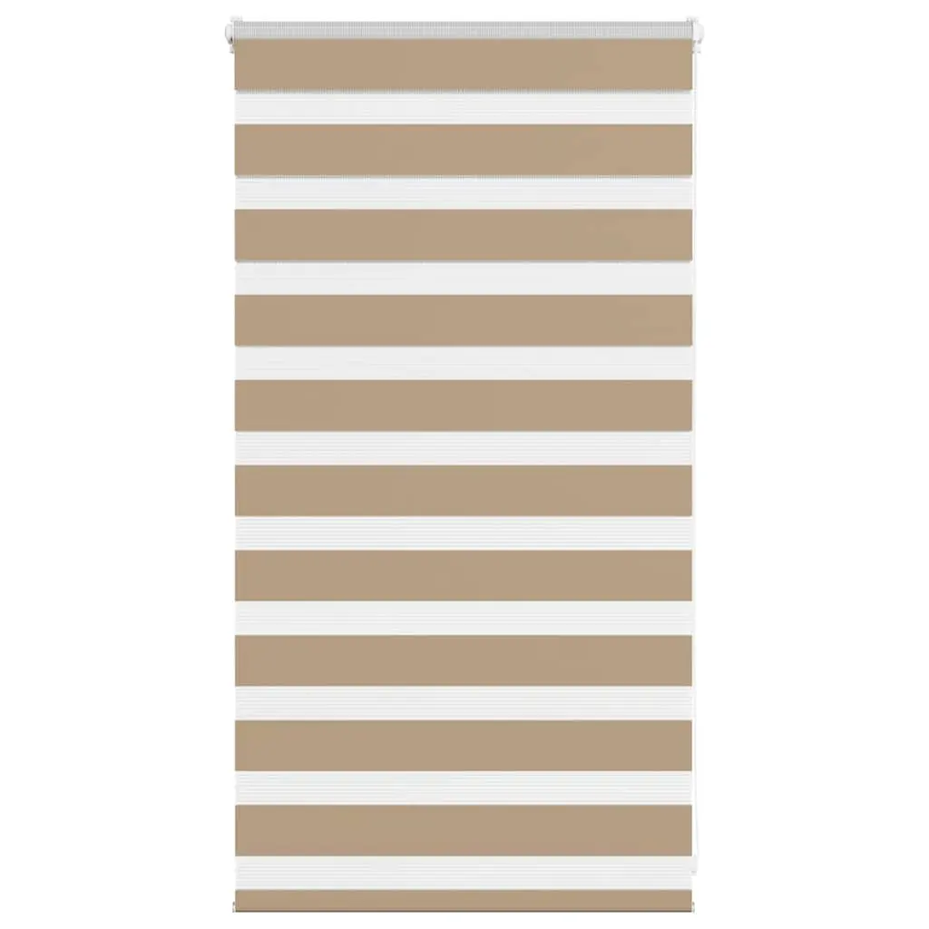 vidaXL Sebragardin sandbrun 90x100 cm stoff bredde 85,9 cm polyester