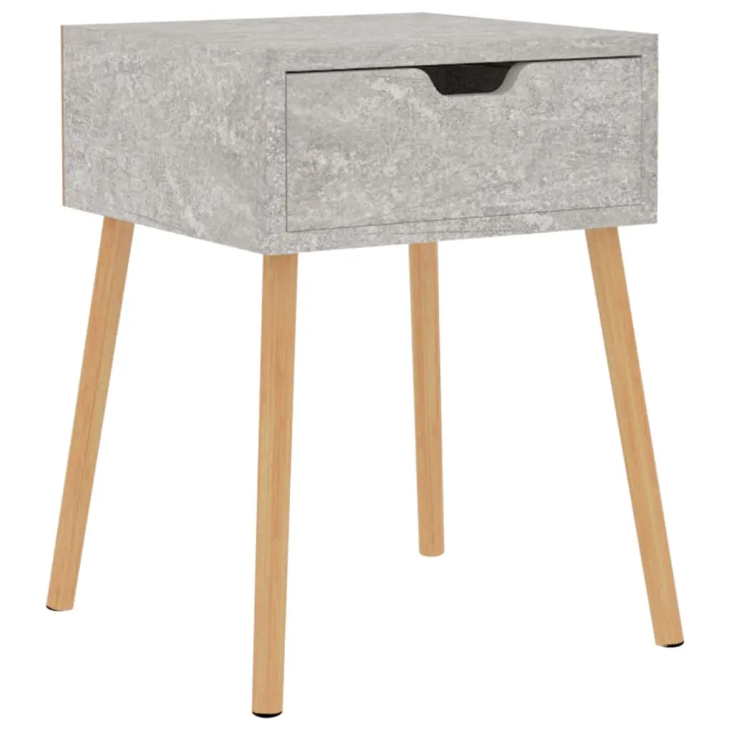 vidaXL Nattbord betonggrå 40x40x56 cm konstruert tre