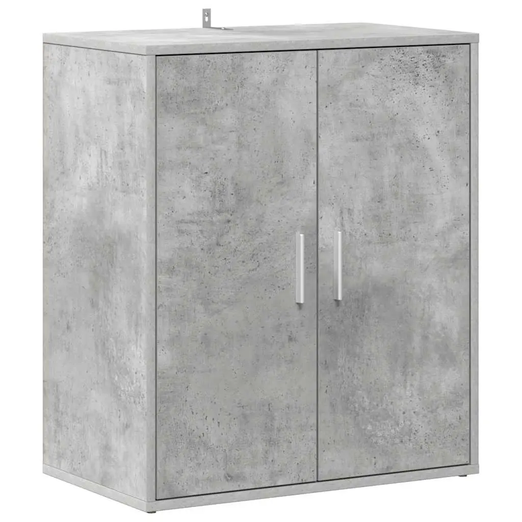 vidaXL Skoskap betonggrå 60x35x70 cm konstruert tre