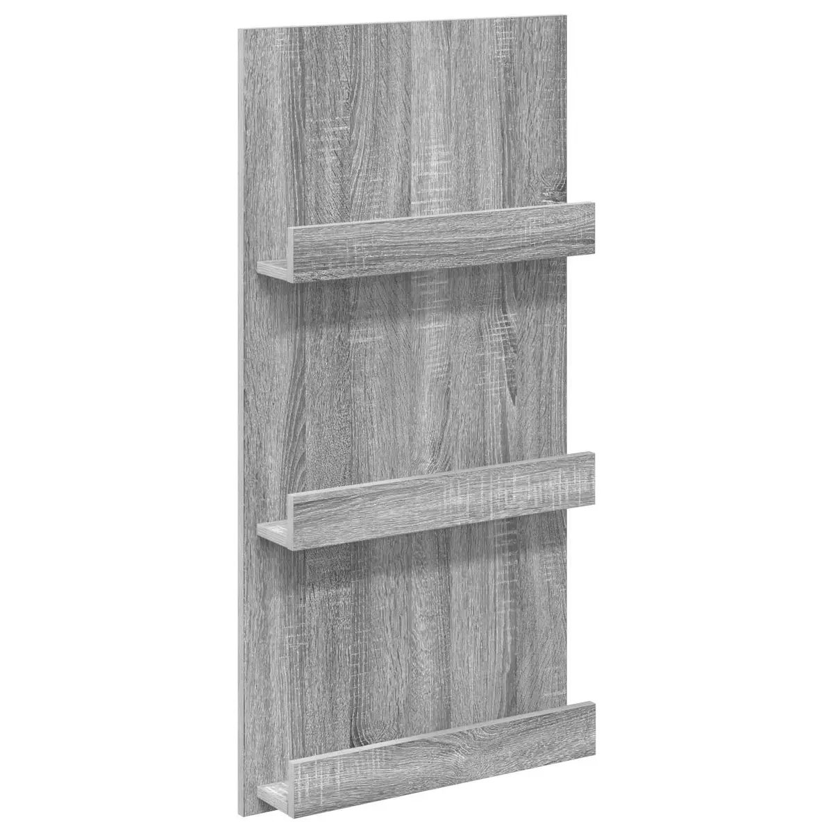 vidaXL Magasinreol Grå Sonoma 51 x 11 x 102 cm Konstruert tre