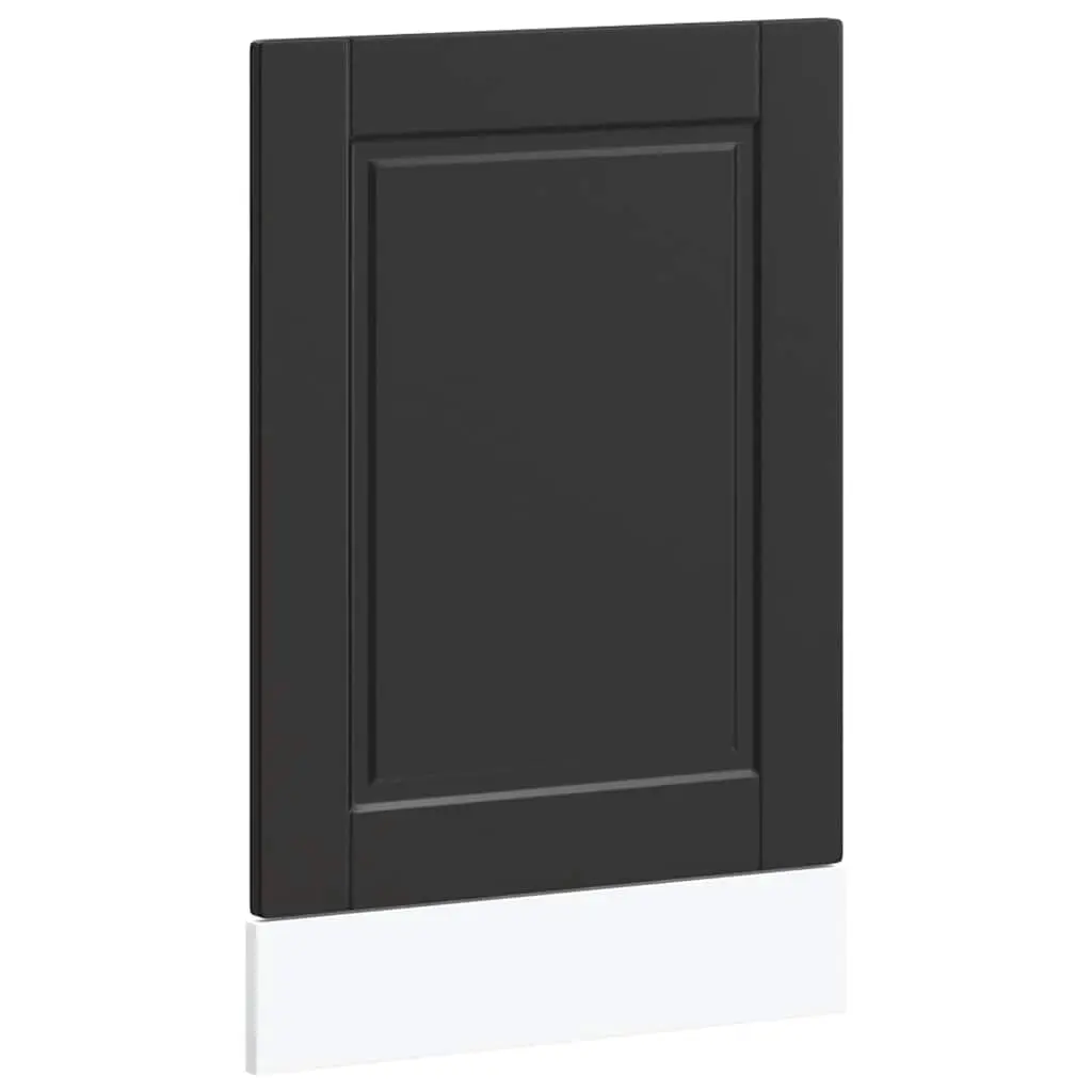 vidaXL Oppvaskmaskin-panel PORTO Svart Eik 45 x 1,5 x 57 cm