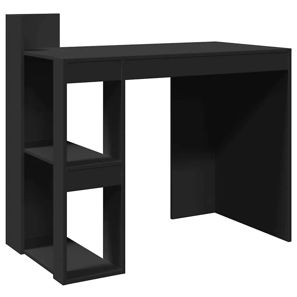 vidaXL Skrivebord svart 103,5x56,5x94 cm konstruert tre