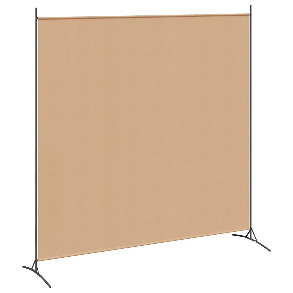 vidaXL Singel Panel Romdelere Beige 175 x 180 cm Stoff