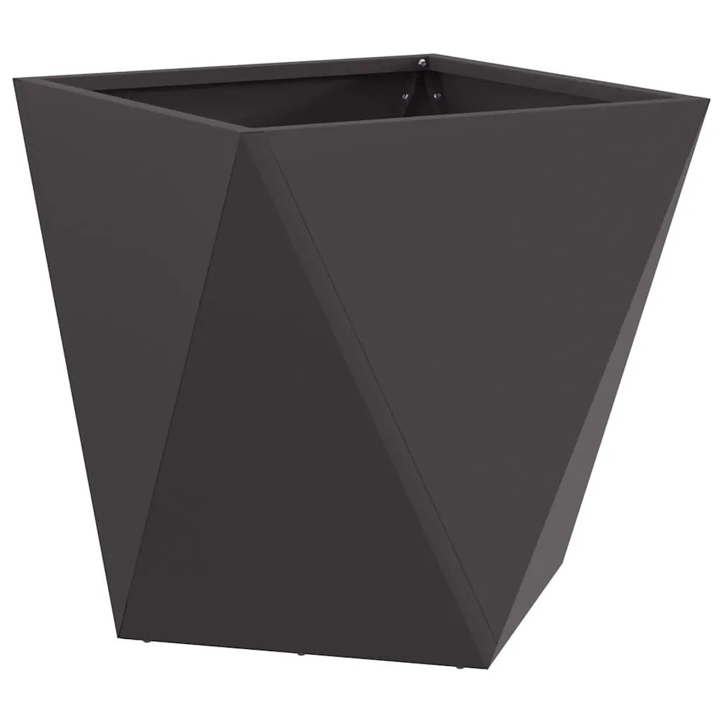 vidaXL Plantekassed Svart 50 x 50 x 50 cm Stål