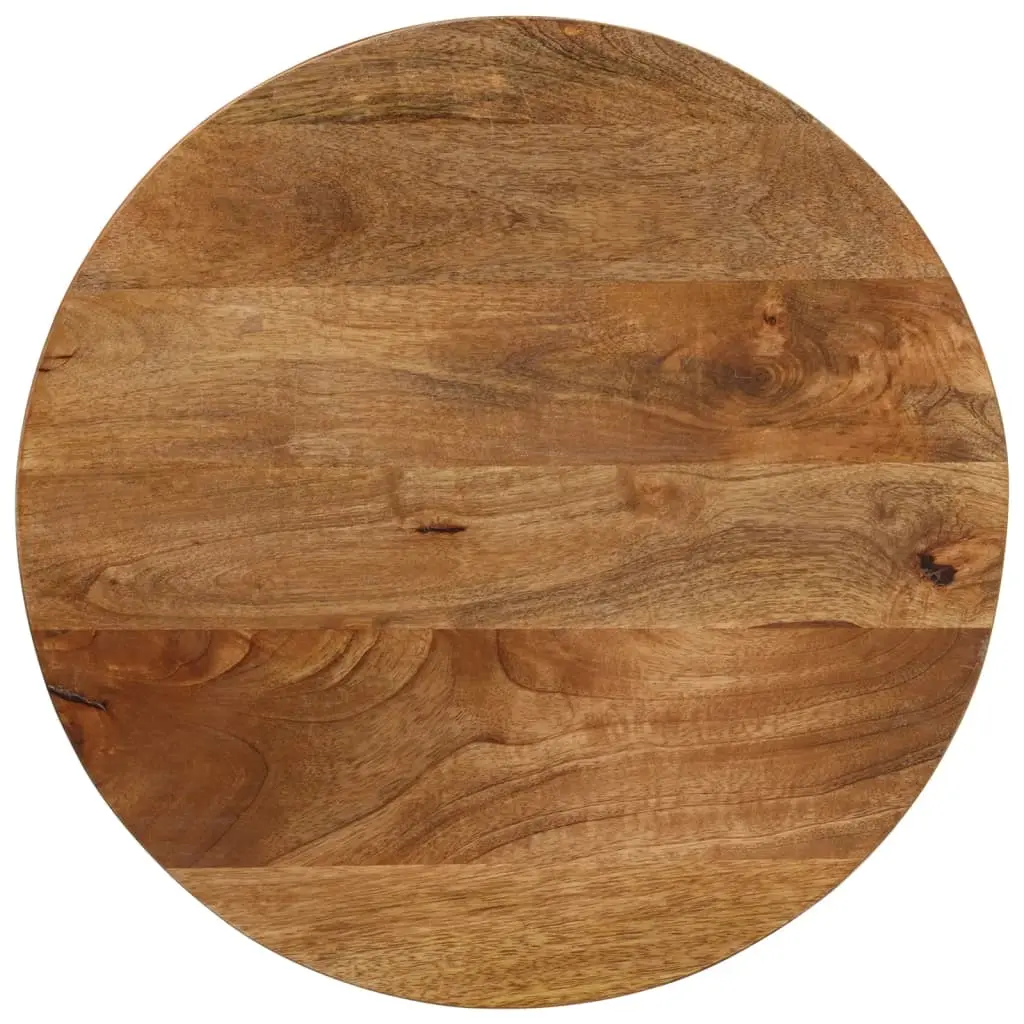 vidaXL Bordplate Ø 60x3,8 cm rund heltre mango
